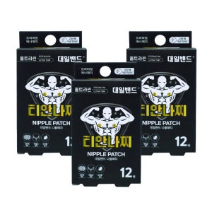 대일밴드 티안나찌 울트라씬 남성 니플패치 12p 3개