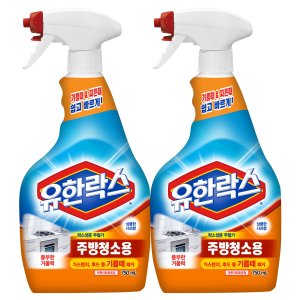 유한락스 주방청소용 750ml 2개입, 2개
