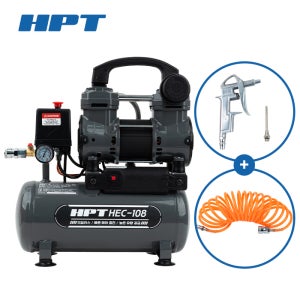 HPT 에어 콤프레샤 2마력급 오일리스 8L 컴프레샤 HEC-108