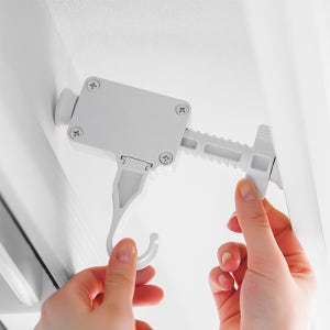 생활백서 무타공커튼 블라인드 안뚫어고리 레일 박스형 커튼봉