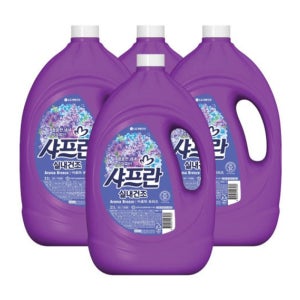 샤프란 실내건조 아로마 브리즈 3.1L 4개 섬유유연제