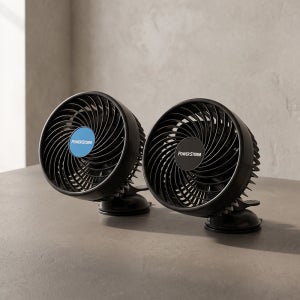 카렉스 파워스톰 흡착형 카팬 선풍기 (12V, 24V) 17cm 대형 날개 화물차 대형차 선풍기