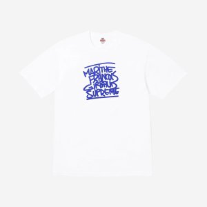 슈프림 x 마리떼 프랑소와 저버 반팔 티셔츠 White-25SS