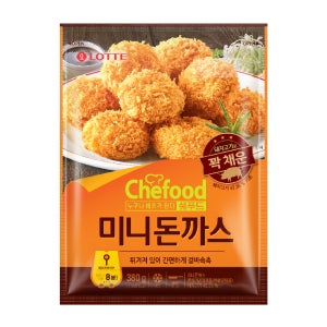 롯데 Chefood 미니돈까스 1BOX (380g x 15개)