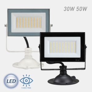 LED 사각 투광기 W2 30W 50W 플리커프리 IP67등급 생활방수 KS 투광등 간판등