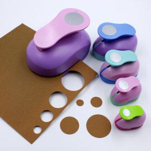 슈링클 전용 키링 만들기 8mm 원형 문구 펀치 펀칭기
