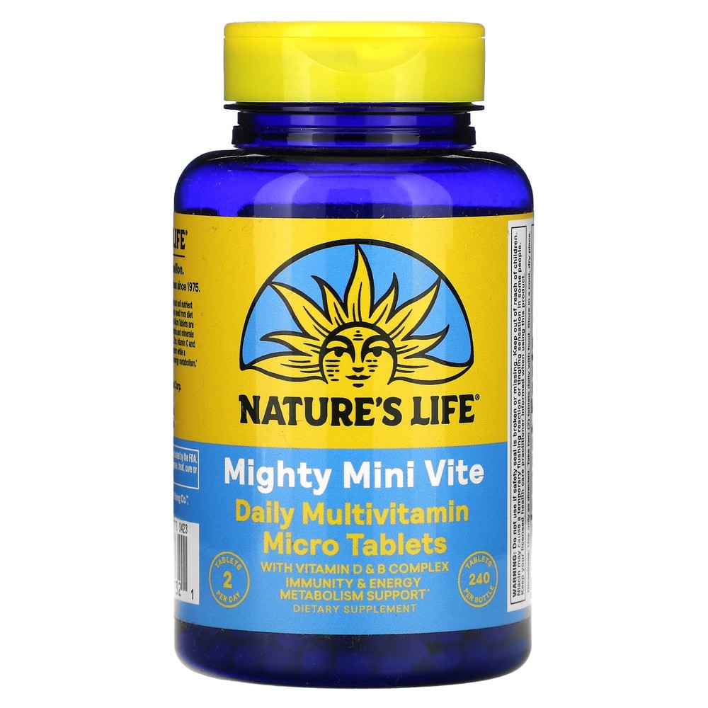 Nature’s Life 미니 <b>종합비타민</b> 240 마이크로 정
