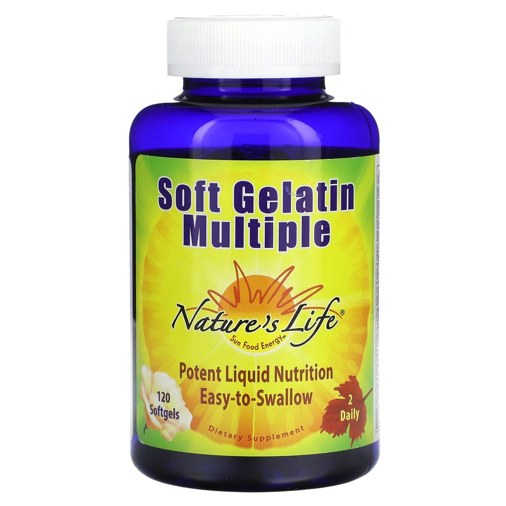 Nature’s Life 소프트 젤라틴 멀티<b>비타민</b> 120 소프트젤