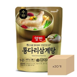 동원 양반 수라 통다리 삼계탕 460g, 20개