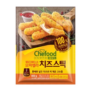 롯데 Chefood 모짜렐라 치즈스틱 1BOX (800g x 8개)