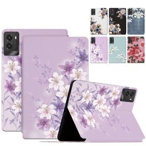 레노버 탭 리전 Y700 4세대 8.8 플라워 프린팅 스탠드 플립 가죽 태블릿 케이스