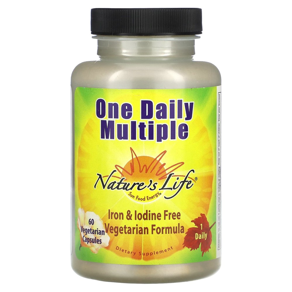 Nature’s Life 원 데일리 멀티<b>비타민</b> 60 베지캡슐