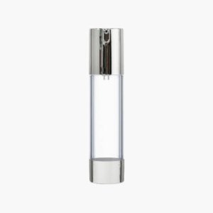 진공 에센스 용기 펌핑 펌프 화장품 공병 휴대용 실버 U 50ml