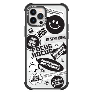 2배자력 맥세이프 임팩트 제로 디자인 범퍼 투명 케이스 스마일포커스, 아이폰11