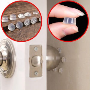 미끄럼방지실리콘 충격방지패드 투명 테이프 반지구 11x5