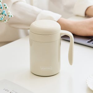 세라토가 돌핀 오피스 머그 텀블러 400ml 아이보리