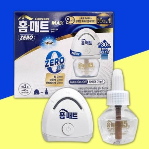 홈매트 리퀴드 맥스 제로 훈증기+ 45일 교체용 리필 1입 액상 전자 전기 모기약 모기향