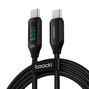 TOOCKI3개입 디스플레이 PD ctoc100w 초고속 충전 휴대폰 케이블 2m