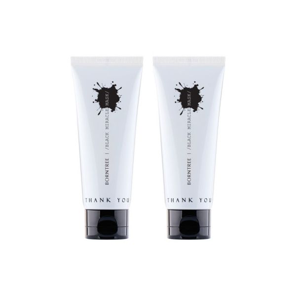 본트리 블랙 미라클 마스크 2개 각질 블랙헤드 모공 팩 100ml