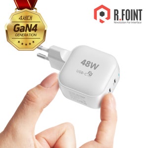 GaN4 초고속 USB C타입 듀얼충전기 PD3.0 휴대용 핸드폰 태블릿 갤럭시탭 아답터