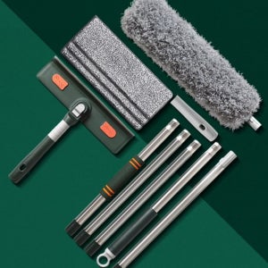 5단멀티 밀대 세트 아파트 유리창닦이 물기제거 외창 먼지털이 화장실솔 욕실바닥 타일 브러쉬