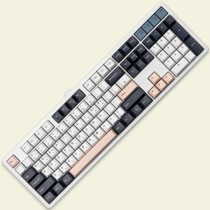 사무용 기계식 키보드 유무선 무소음 적축 키보드 사무실 핑크 저소음 바다소금축 키보드