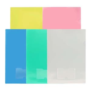 프로비즈 컬러 고투명 명함 L홀더 l자파일 A4 10매 명함포켓화일