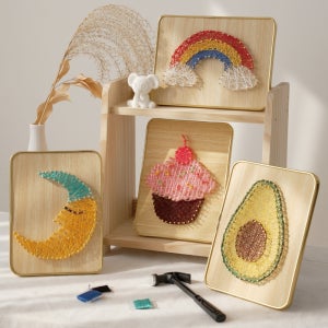 스트링아트 만들기 세트 DIY 키트 집콕 취미 공예 패키지 미술수업재료 6종