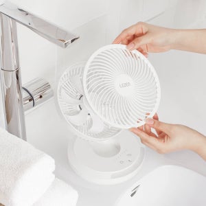 르젠 BLDC 분리세척 무드등 디자인 무선 탁상용 선풍기 LZEF-WL600