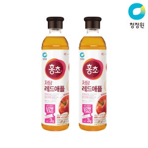 청정원 저당 홍초 레드애플 900ml 외 1종 총2개