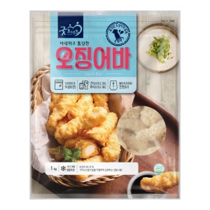 [box] 굿프랜즈 오징어바 1000g x 10봉 오징어튀김 대용량 업소용 pc방 식당용