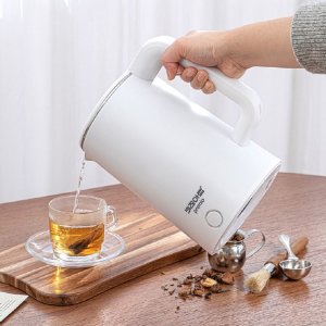 키친아트 스텐 전기 무선 티포트 보온 주전자 프리미오 1.8L 화이트