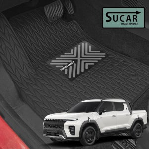 슈카마켓 2025 무쏘 EV 리노 가죽 바닥 카매트 발판 자동차 전기차 1+2열 KGM