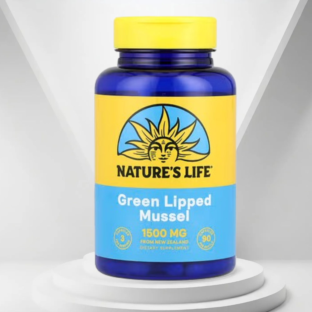 <b>네이쳐스 라이프</b> 뉴질랜드 초록입홍합 1500 mg, 90 베지캡슐 초록홍합