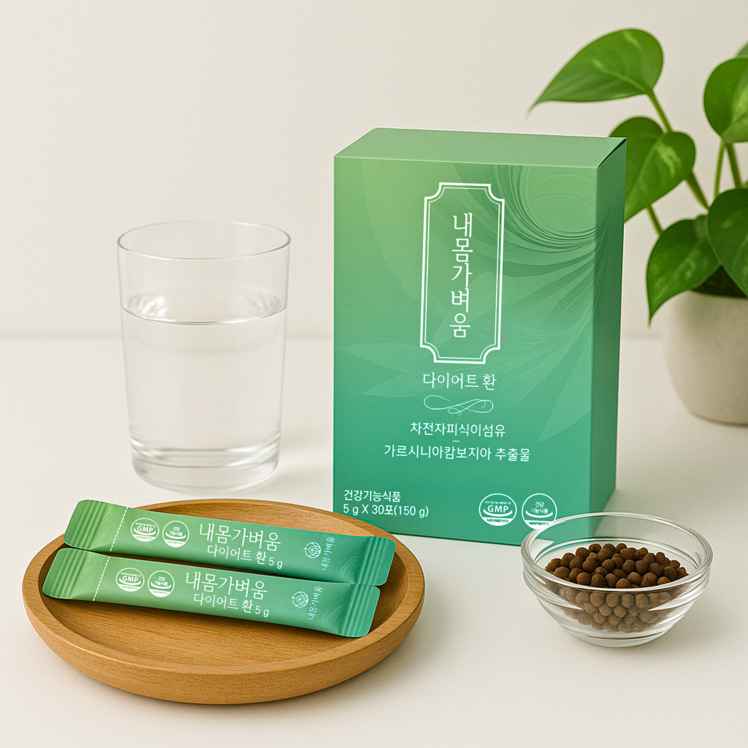 내몸가벼움 차전자피 다이어트 환 가르니시아 <b>변비</b>직빵 식이섬 30포, 1개