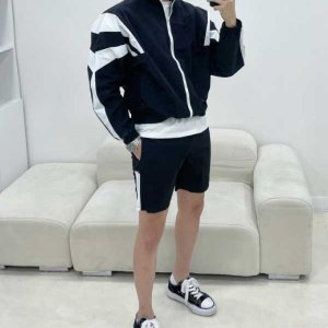 남자 트리플 반바지트레이닝복 캐주얼스타일 슬림핏츄리닝세트 숏핏아노락자켓