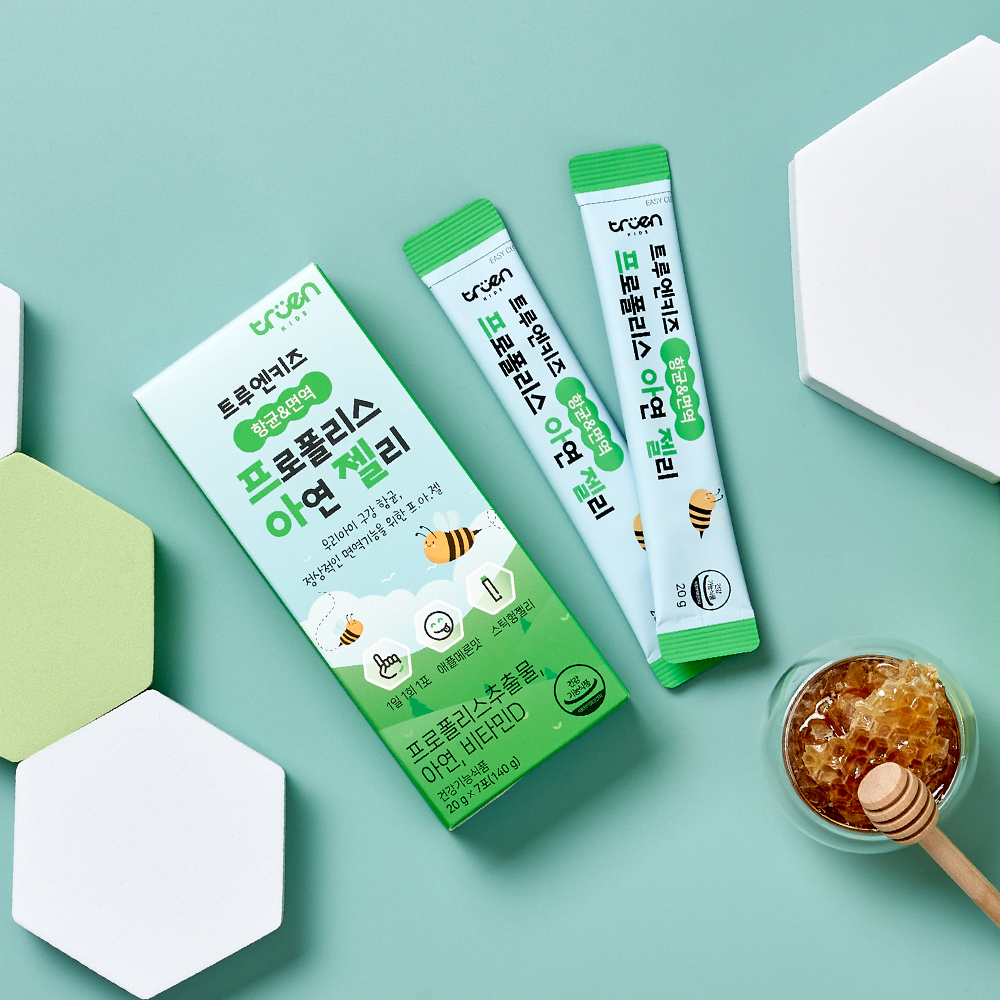 <b>트루엔</b>키즈 항균&amp;면역 프로폴리스 <b>아연</b> 젤리