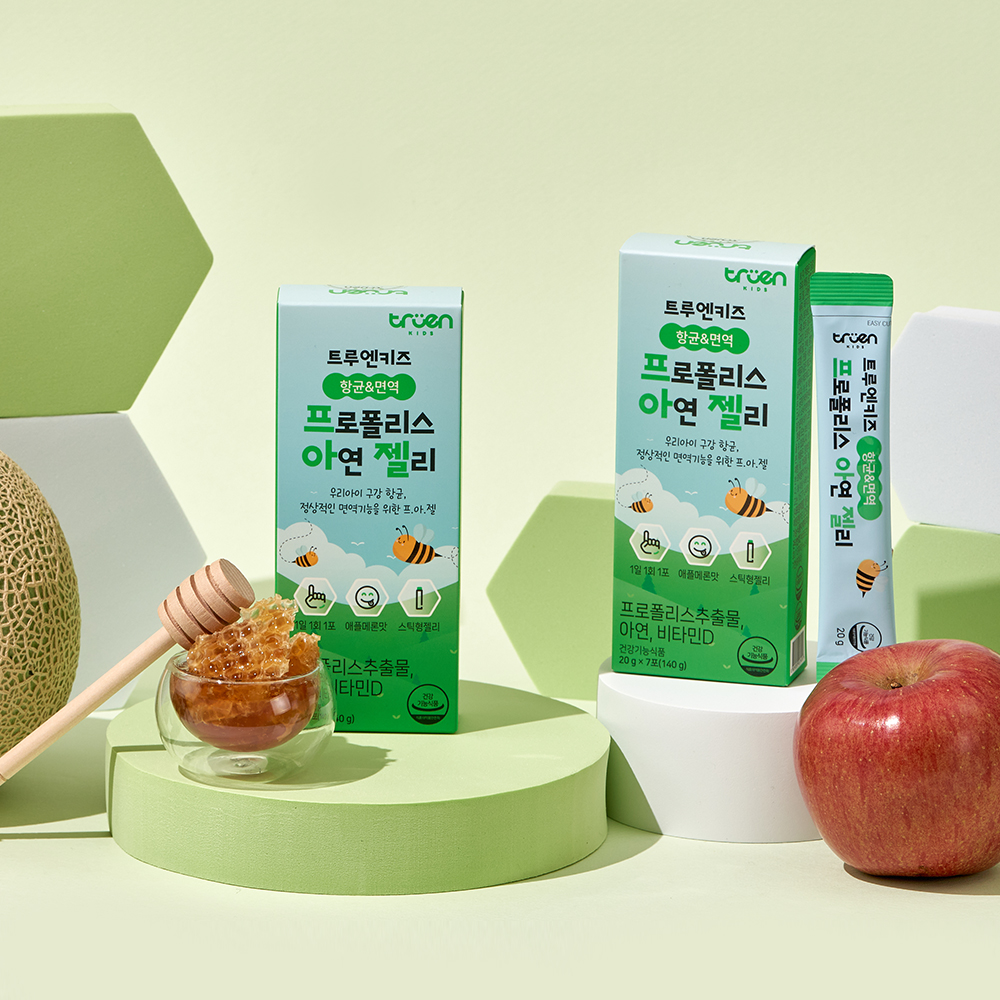 <b>트루엔</b>키즈 항균&amp;면역 프로폴리스 <b>아연</b> 젤리 2박스