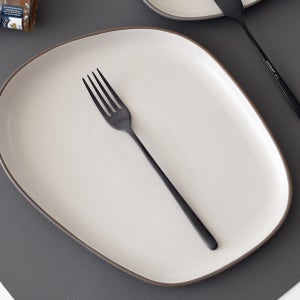이스트마크 빈티지블랙 티타늄 커트러리 디저트포크 카페 레스토랑