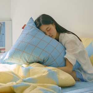 [BWTZ] 보웰 블루그리드 뱀부 시어서커 여름 베개커버