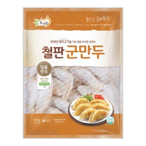 [box] 굿프랜즈 철판군만두 1400g x 6봉 대용량 업소용 pc방 식당용 분식