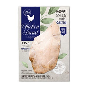 수비드 닭가슴살 115g 오리지널 30팩 참프레 동물복지