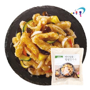 [모노키친] 바삭 쫄깃 베이징풍 찹쌀탕수육 500g 새콤달콤한 소스포함