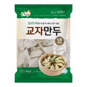 [box] 굿프랜즈 교자만두 1350g x 6봉 대용량 업소용 pc방 식당용 분식