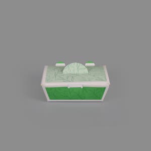 리뷰 치즈볼 튀김포장 사이드박스 녹색 중 1000개