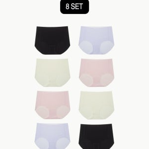 [엣프터] 누디포켓팬티 8PCS 여성 무압박 초 슬림 경량 팬티
