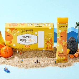 상하목장 얼려먹는 아이스주스 귤&배 85ml 24팩