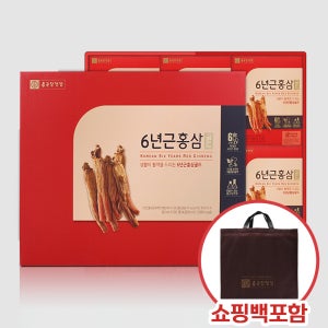종근당건강 6년근 홍삼골드 80ml x 60포 홍삼 진액 농축액 액기스 쇼핑백포함