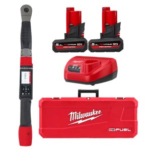 밀워키 M12 ONEFTR12-502C 디지털 토크렌치 12V 5.0Ah 고출력 배터리 2개 세트