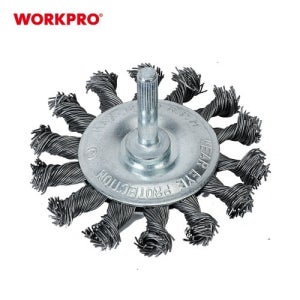 워크프로 트위스트 평브러쉬 드릴브러쉬 녹제거 페인트제거 용접이음새 철브러시 407013